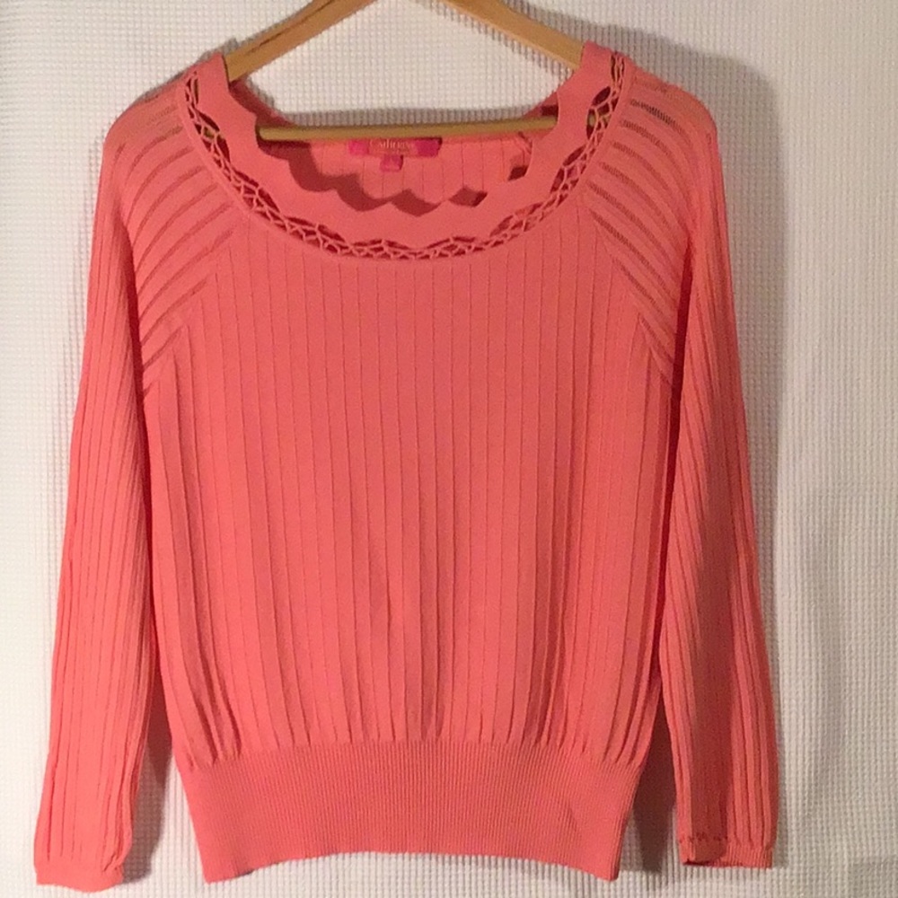 Catherine Malandrino Scalloped Top